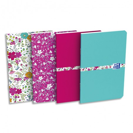 OXF CARNET FLORAL9X14 160PL6ASS400111055