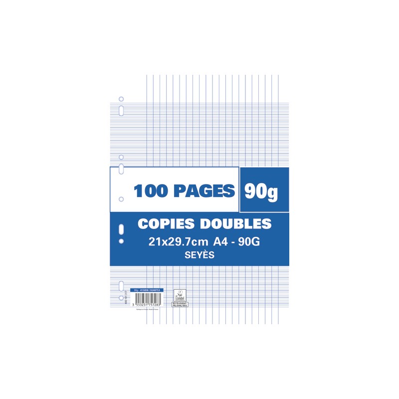 1ER SACHET/100P COPIE DOUBLE 90G SEY 1ER SACHET/100P COPIE DOUBLE 90G SEY
