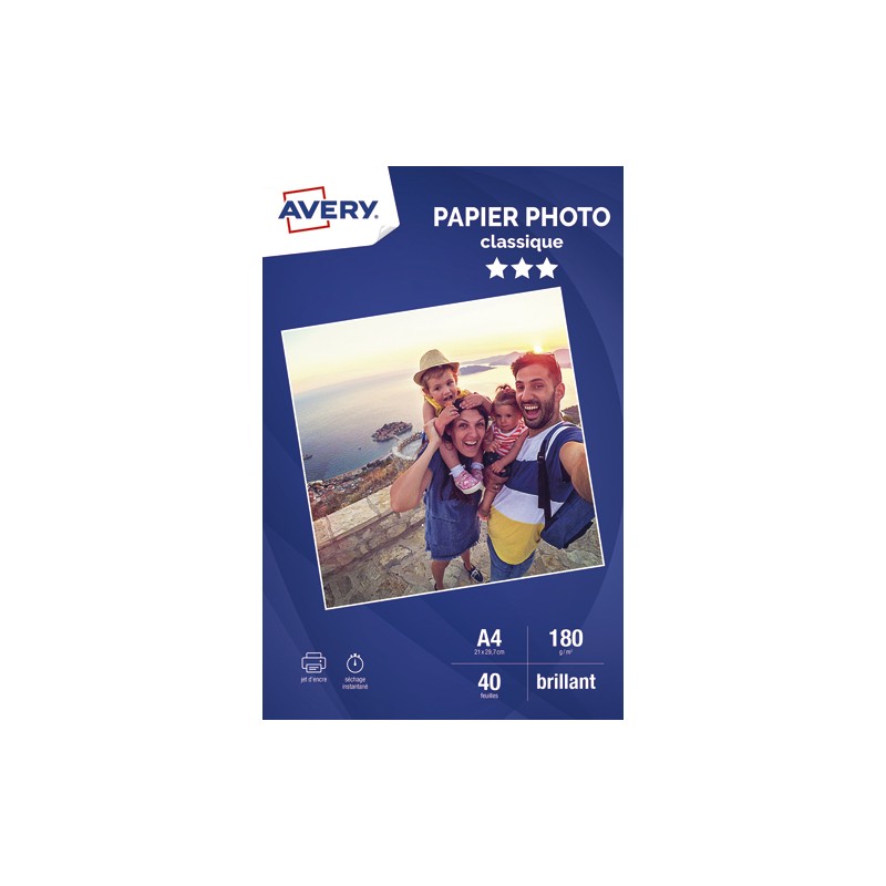 AVE B/40 PAP PHOTO BRILL A4 180G 2741-40