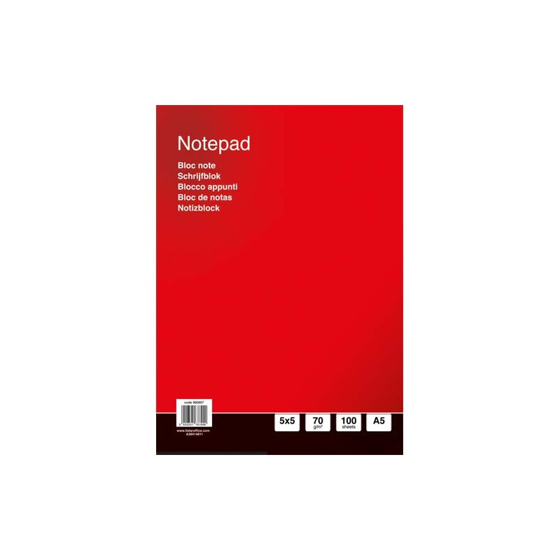 5ET BLOC ENCOLLE 70G 5X5 A5 400071779 5ET BLOC ENCOLLE 70G 5X5 A5 400071779