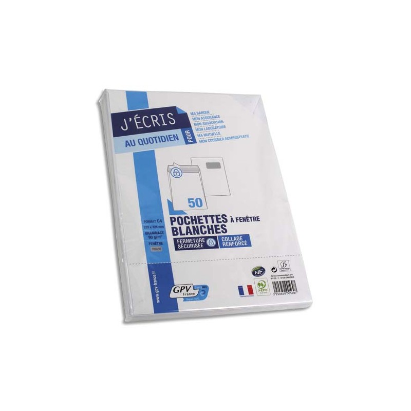 GPV P/50 POCH AUTOADH BLAN 90G C4F50 569 GPV P/50 POCH AUTOADH BLAN 90G C4F50 569