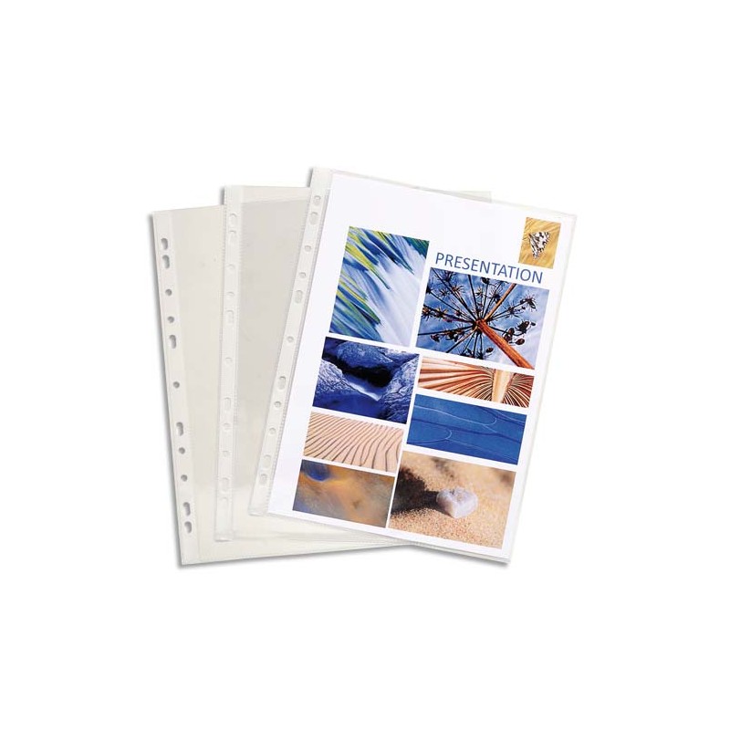 EXA B/100 POCHT PERFO PVC 8/100 3194E