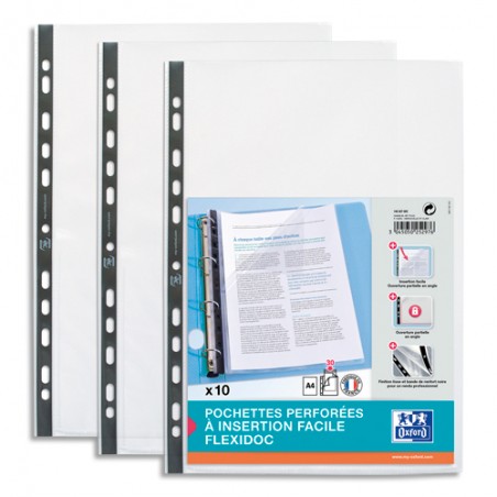 ELB S/10 POCH PERF A4 FLEXIDOC 100207005