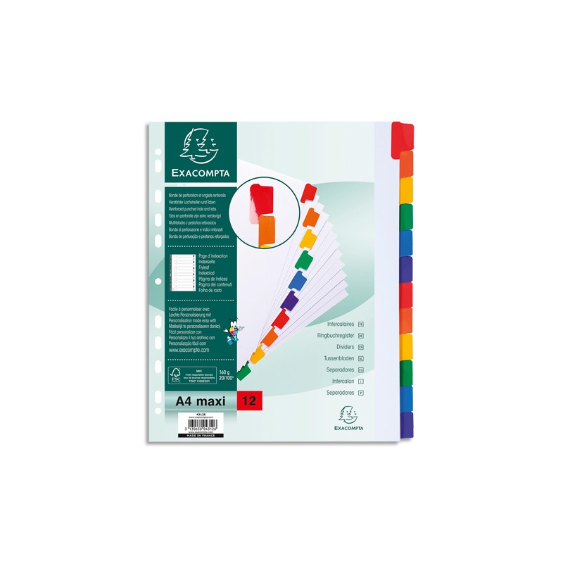 EXA INTERC 170G NEUTRE 12T A4+ 4312E EXA INTERC 170G NEUTRE 12T A4+ 4312E