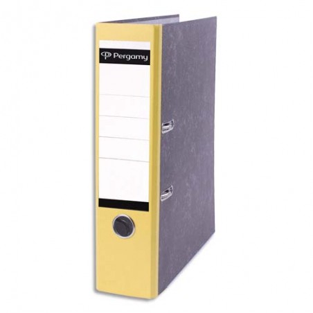 PRG CLAS LEV CTN DOS 8CM MARBRE/JAUNE