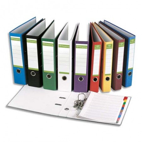 PRG CLAS LEV PAPIER DOS 8CM JAUNE