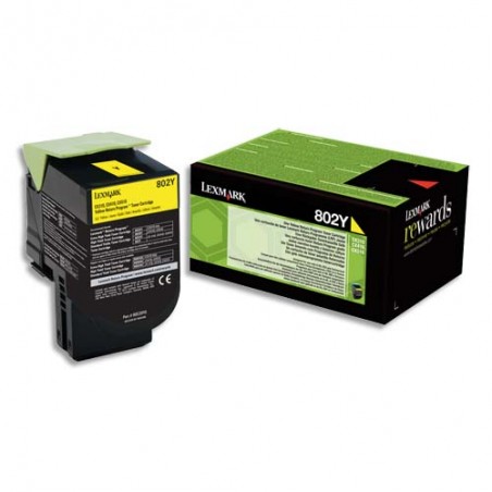 LXM CARTOUCHE TONER JAUNE 802Y 80C20Y0