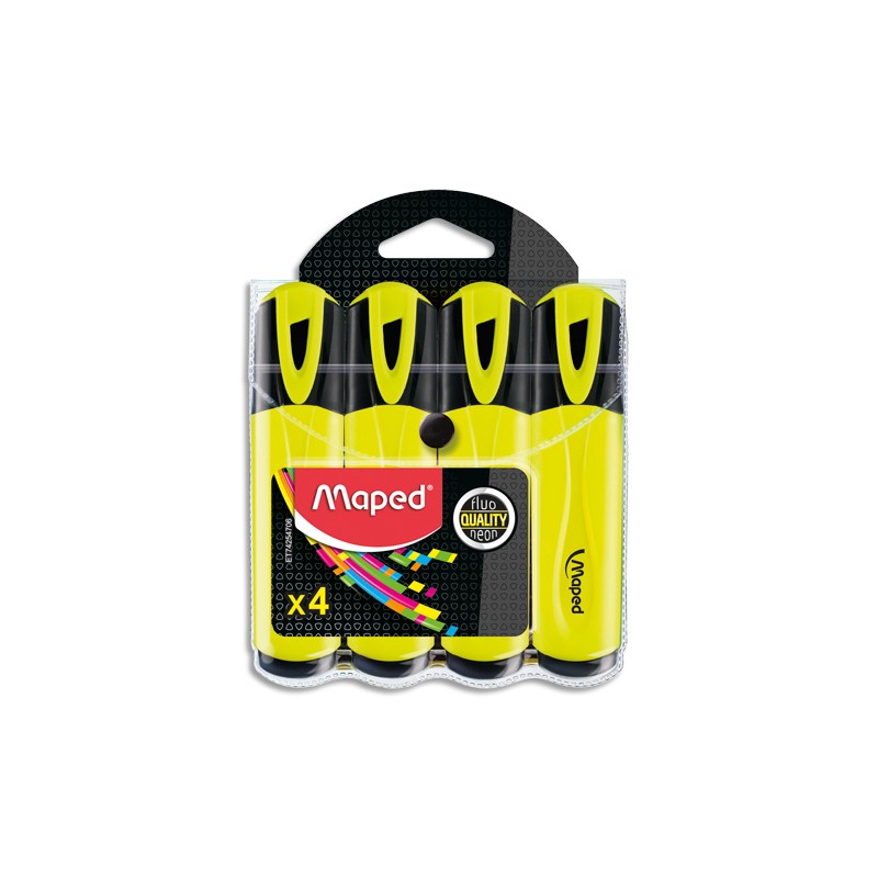 MAE P/4 SURLIGEUR FLUOPEPS JAUNE 742549 MAE P/4 SURLIGEUR FLUOPEPS JAUNE 742549