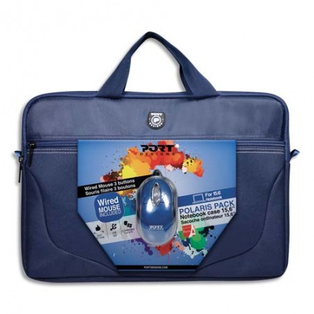 POR SAC POLARIS BLEU 15.6+SOURIS 501732