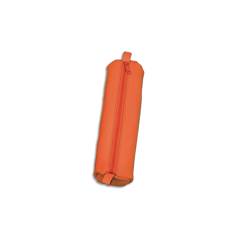 JSC TROUSSE 21X6CM CUIR ORANGE 43141