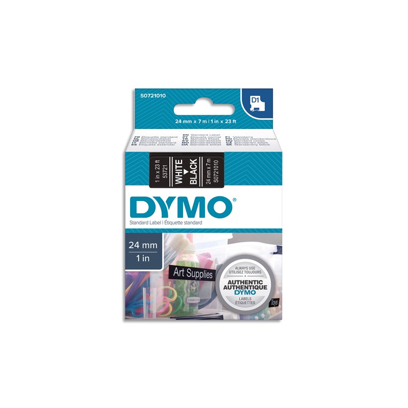 DYM RUB D1 24MMX7M BLC/NOIR S0721010