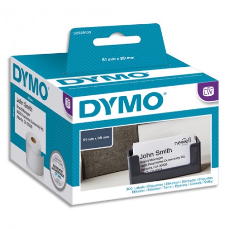 DYM ETIQ CARTE VISITE 51X89MM S0929100