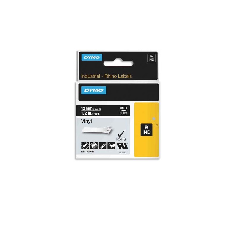 DYM RUB RHINO 12MM VINYL BLC/NR 1805435