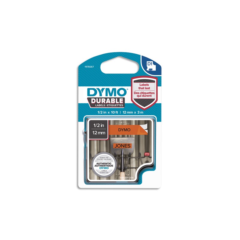 DYM RUBAN D1 DUR 12MMX3M NR/OGE 1978367 DYM RUBAN D1 DUR 12MMX3M NR/OGE 1978367
