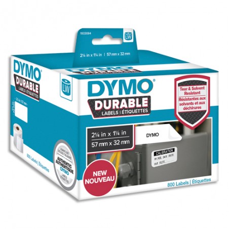 DYM P/800 ETIQ DUR 57X32MM N/BLC 1933084