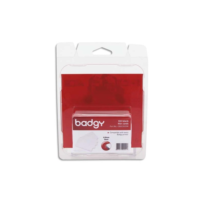 EVO B/100 CARTES PVC FINE 0.50 CBGC0020W EVO B/100 CARTES PVC FINE 0.50 CBGC0020W