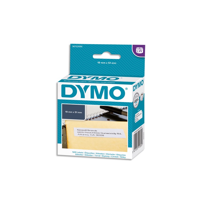 DYM ETIQ MULTIUSAGE 19X51MM S0722550