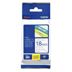 BRO RUBAN LAMI 18MMX8M BLEU/BLC TZE243
