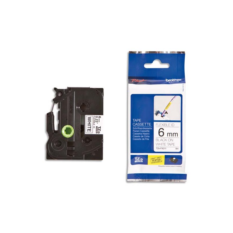 BRO RUB FLEX LAM 6MMX8M N/BLC TZEFX211 BRO RUB FLEX LAM 6MMX8M N/BLC TZEFX211