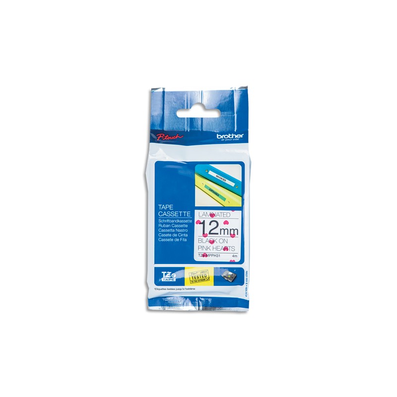 BRO RUB N/MOTIF COEUR 12MMX4M TZE-MPPH31 BRO RUB N/MOTIF COEUR 12MMX4M TZE-MPPH31