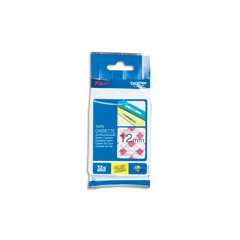 BRO RUB N/MOTIF VICHY 12MMX4M TZE-MPRG31 BRO RUB N/MOTIF VICHY 12MMX4M TZE-MPRG31