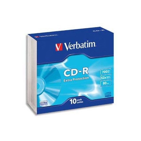 VET T/10 CD-R SLIM 52X 700MO 80M 43415
