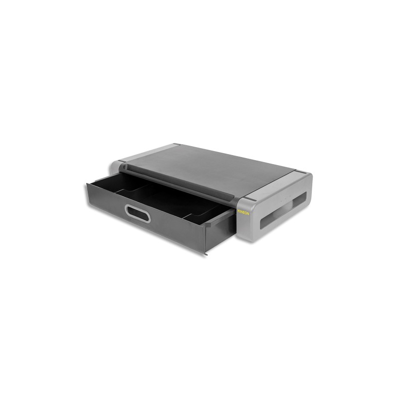 KNN SUP MONIT DELUX+TIROIR NR/GR MS1002G KNN SUP MONIT DELUX+TIROIR NR/GR MS1002G