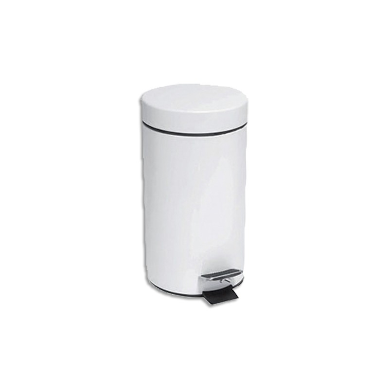 HYG POUBELLE A PDALE METAL 3L BLC MB3B HYG POUBELLE A PDALE METAL 3L BLC MB3B