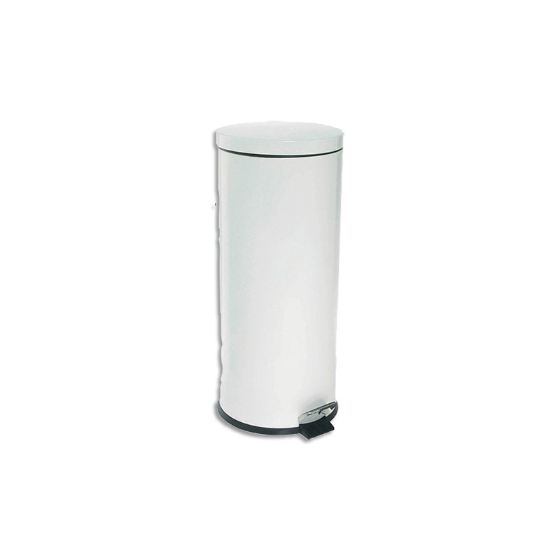 HYG POUBELLE A PEDALE MET 30L BLC MB30B HYG POUBELLE A PEDALE MET 30L BLC MB30B