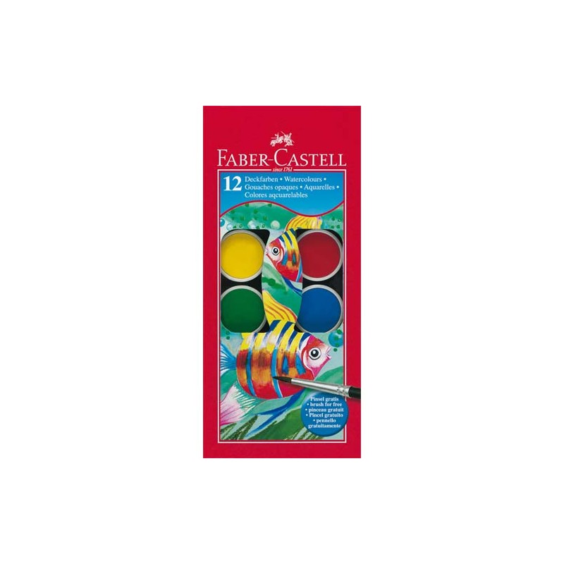 FAB BTE/12 PASTILLE GOUACHE ASS 125012 FAB BTE/12 PASTILLE GOUACHE ASS 125012