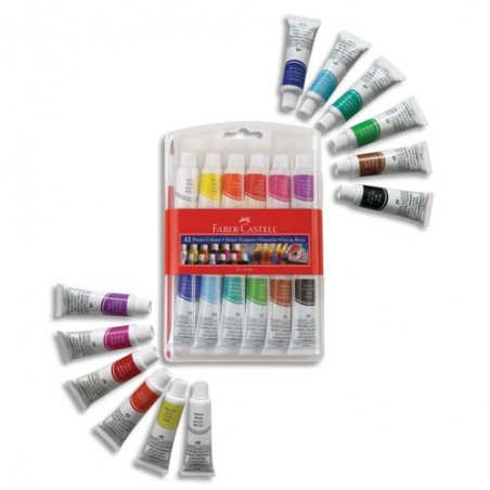 FAB ETUI 12 TUBES GOUACHE 12ML 121011