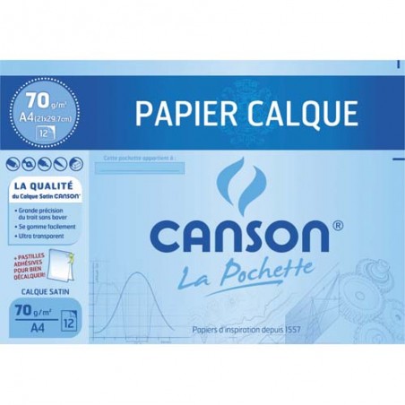 CAN P/12 FEUIL CALQ 70G A4 C200006565