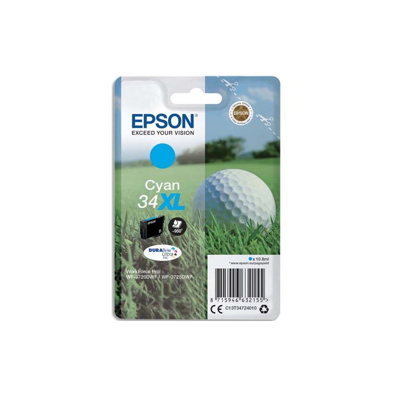 EPS CART J ENCRE CYAN (XL) C13T34724010 EPS CART J ENCRE CYAN (XL) C13T34724010