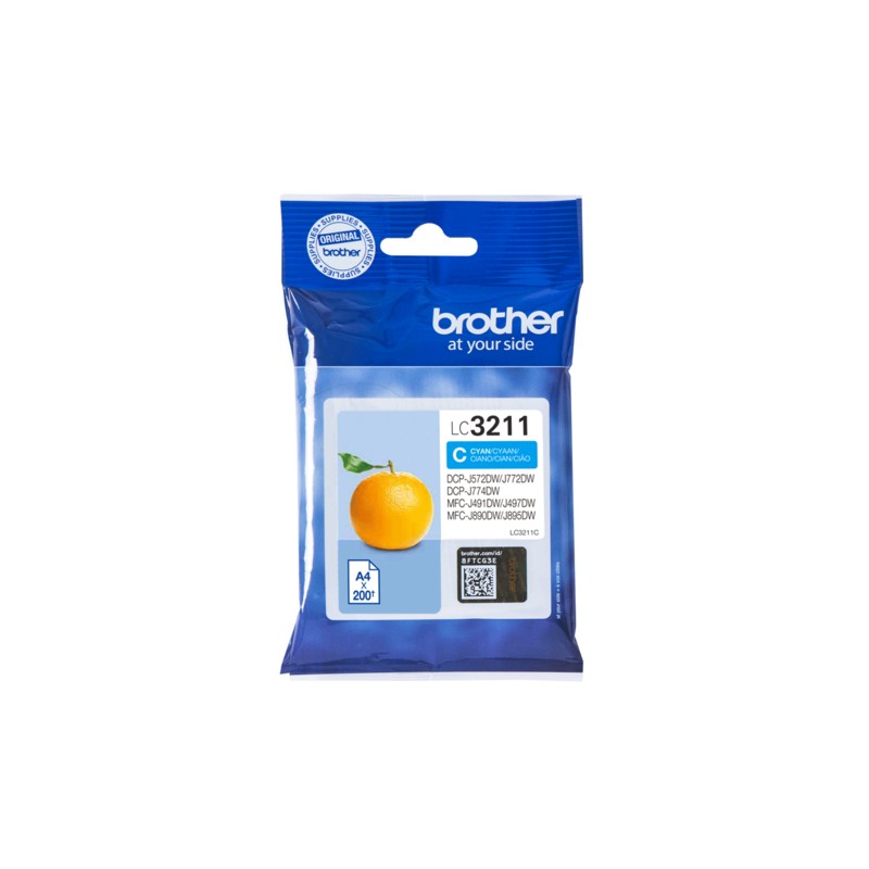 BRO CART JET ENCRE CYAN 200 P LC3211C BRO CART JET ENCRE CYAN 200 P LC3211C