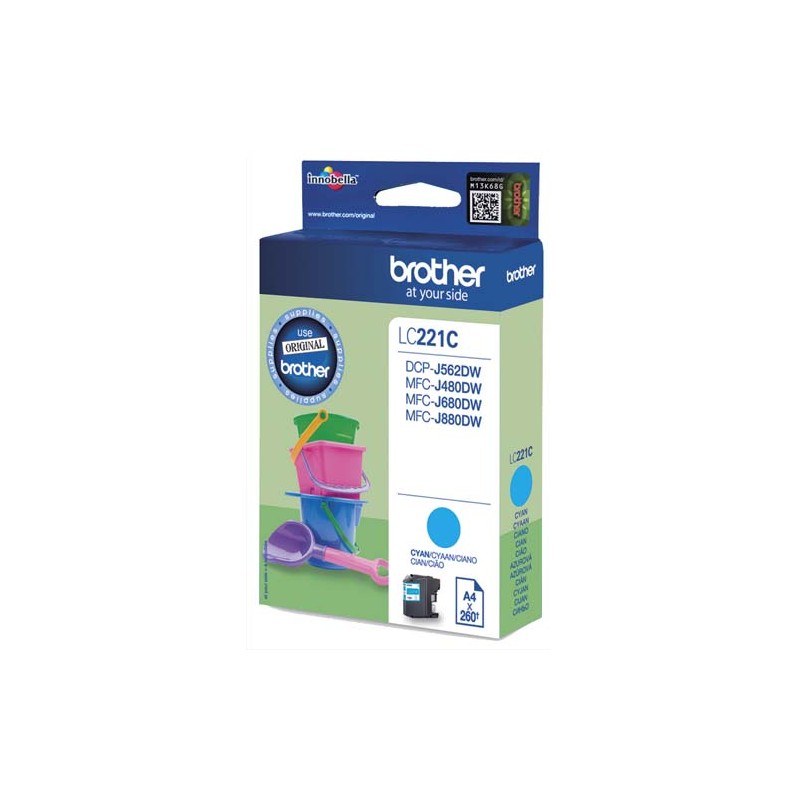BRO CART JET ENCRE CYAN LC221C BRO CART JET ENCRE CYAN LC221C