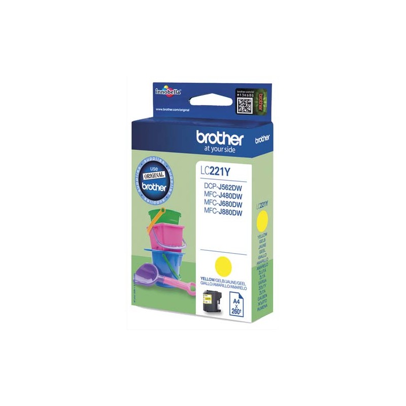 BRO CART JET ENCRE JAUNE LC221Y BRO CART JET ENCRE JAUNE LC221Y
