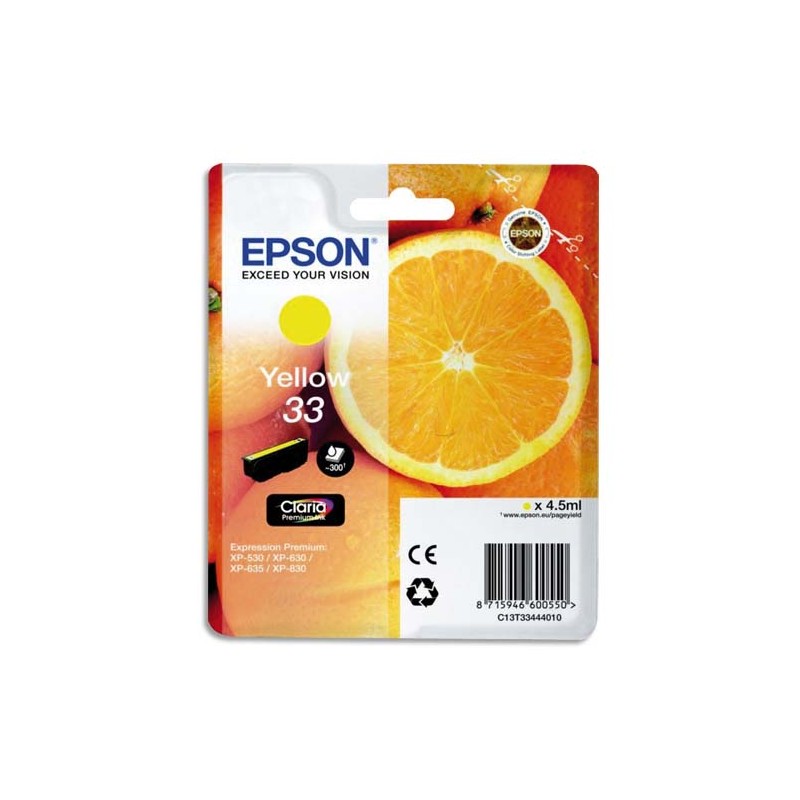 EPS CART JET ENCRE JAUNE C13T33444012/10