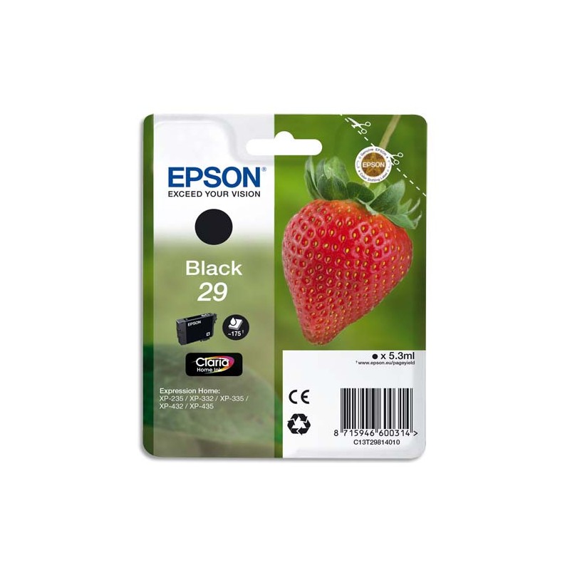 EPS CART JET ENCRE NOIR C13T29814012 EPS CART JET ENCRE NOIR C13T29814012