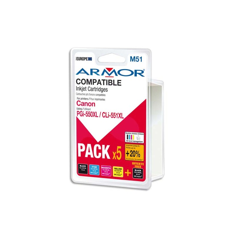 ARM P/5 JE CANON PGI550XL/551X B10281R1