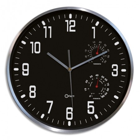 ORIU HORLOGE THERMO D30CM N/B 2114000011