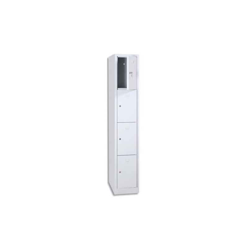 MTI VESTIAIRE 4C1COL L30CM WM431-BLC MTI VESTIAIRE 4C1COL L30CM WM431-BLC