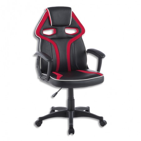 SIE FAUTEUIL LEWIS PU N/RGE LEW01NRRE