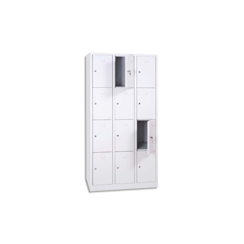 MTI VESTIAIRE 4C 3COL L90CM WM433-BLC MTI VESTIAIRE 4C 3COL L90CM WM433-BLC