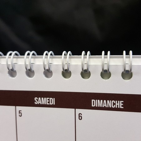 Calendrier A5 13 feuilles reliées