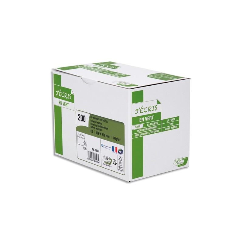 GPV B/200 ENV 80G 162X229 BLC RECY 3303 GPV B/200 ENV 80G 162X229 BLC RECY 3303