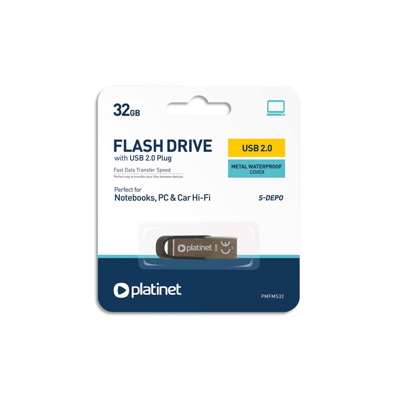 PLTT CLE USB2 S-DEPO METAL 32GO PMFMS32 PLTT CLE USB2 S-DEPO METAL 32GO PMFMS32