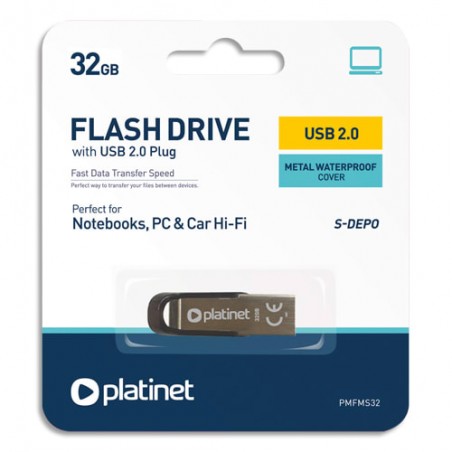 PLTT CLE USB2 S-DEPO METAL 32GO PMFMS32