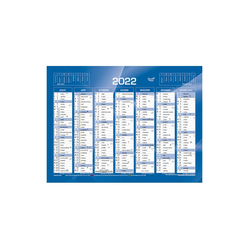 QUO CALENDRIER 7MOIS 13.5X18 BL 238062Q QUO CALENDRIER 7MOIS 13.5X18 BL 238062Q