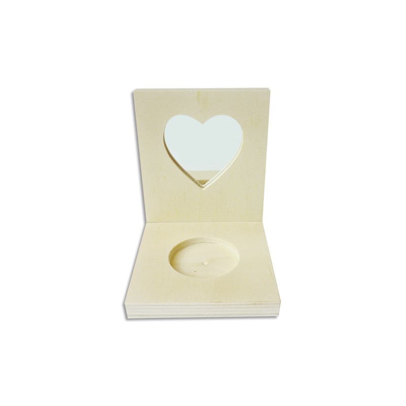 GCT PORTE BOUGIE MIROIR COEUR 100374 GCT PORTE BOUGIE MIROIR COEUR 100374
