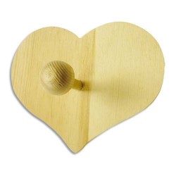 GCT PATERE COEUR BOIS 15X12X5CM 100976